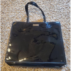 Amiani Black Patent Leather Tote / Handbag